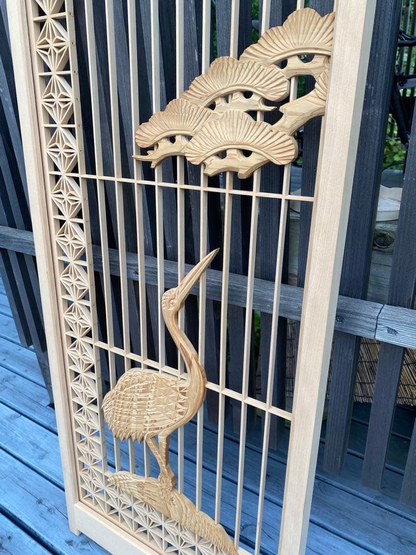 欄間　組子細工　建具　古民家　4枚セット