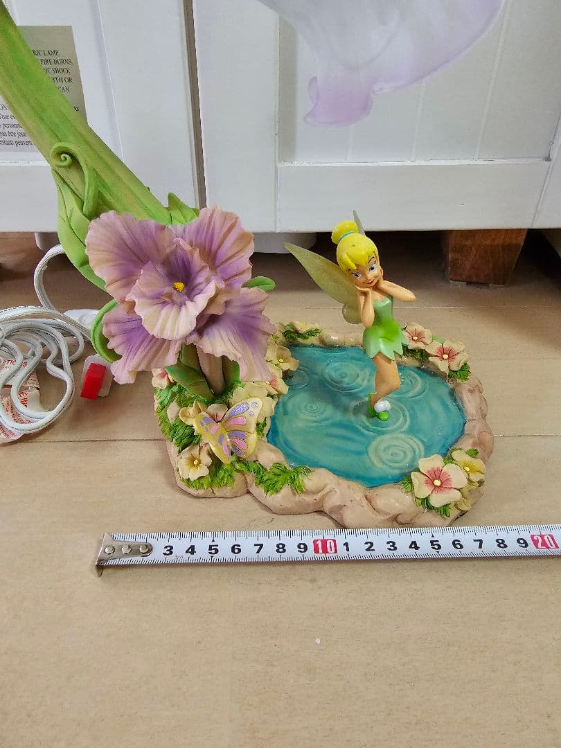 ティンカーベル　ランプ　ライト　ディズニー　置物　フラワー　花　レア　フェアリー