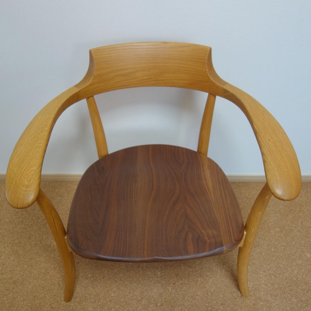 HIDAクレセントアームチェア②メーカー保証 中SG262A　OWA希少ツートン