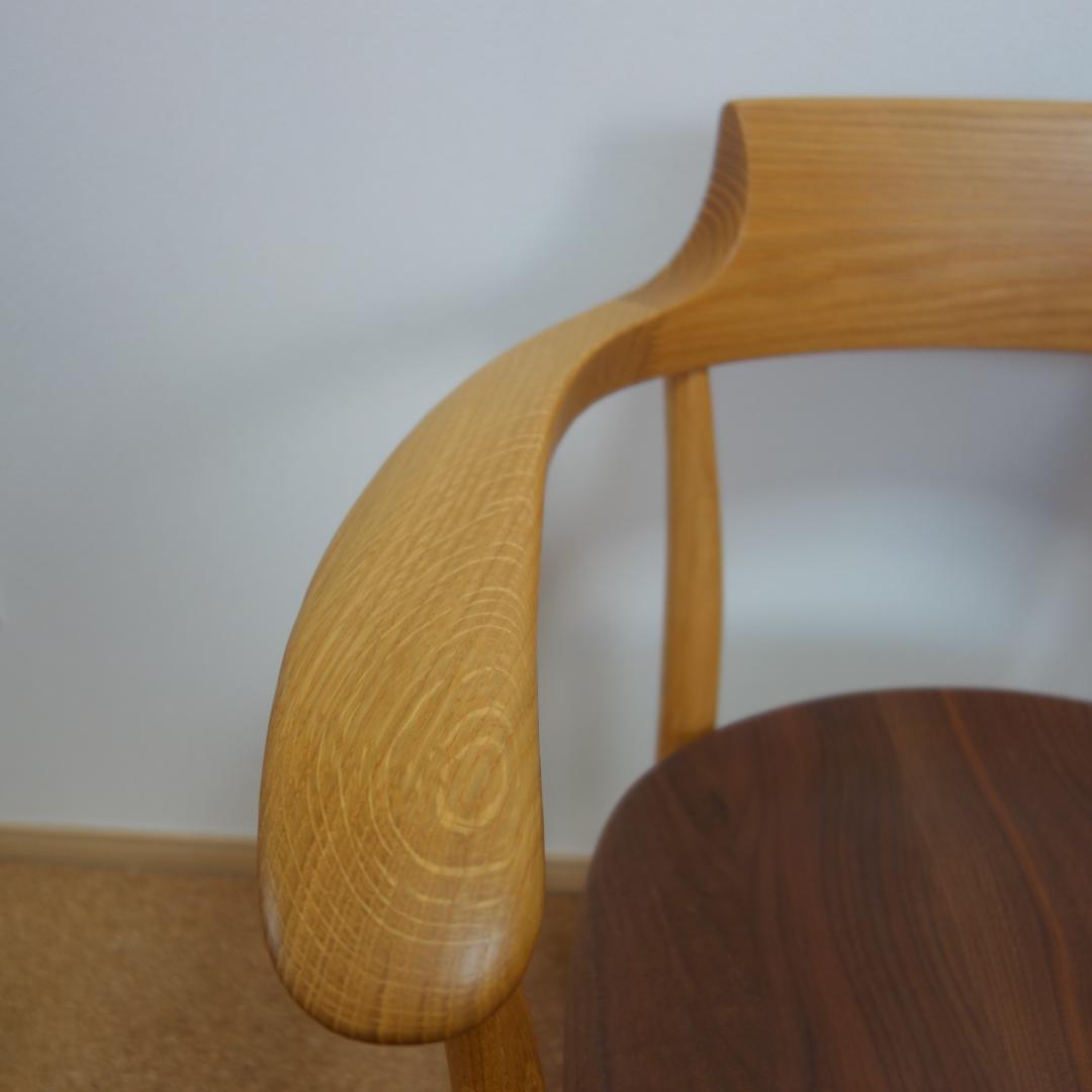 HIDAクレセントアームチェア②メーカー保証 中SG262A　OWA希少ツートン