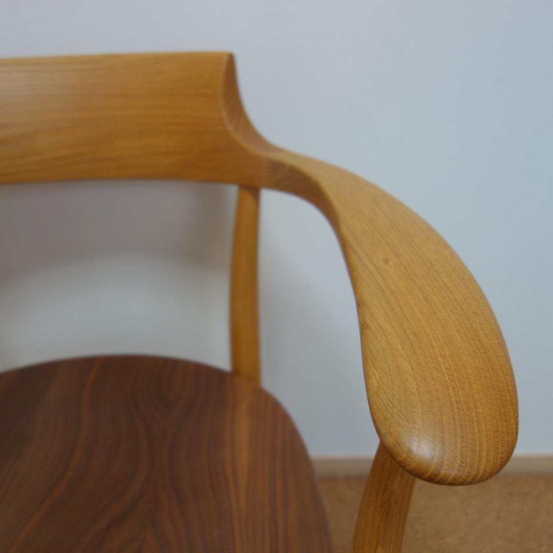 HIDAクレセントアームチェア②メーカー保証 中SG262A　OWA希少ツートン