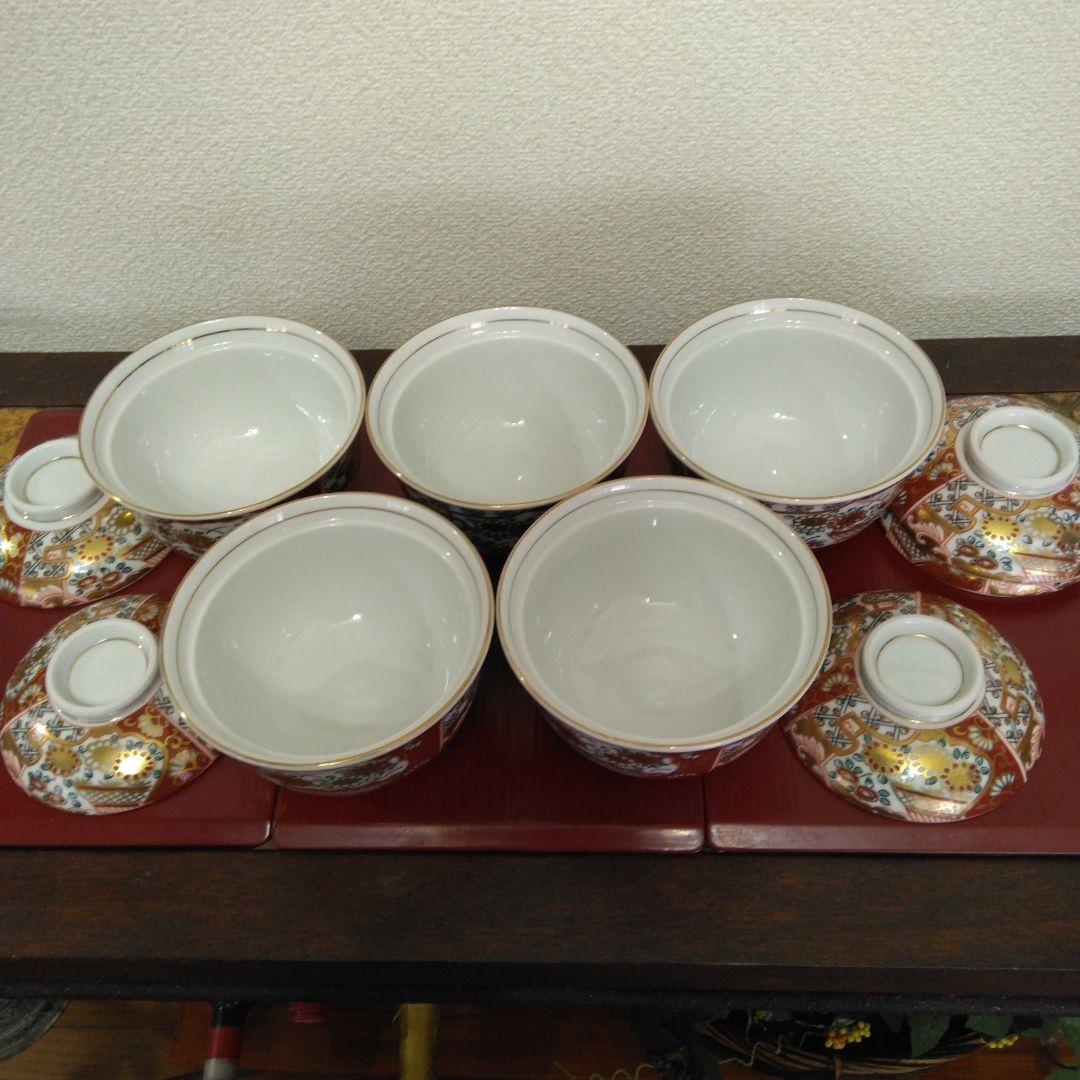 専用）有田焼 龍峰窯 味楽錦蓋物碗揃 金彩赤絵 5客 - メルカリ