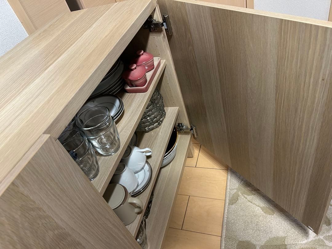 IKEA BESTA 食器棚 ライトオーク 120cm