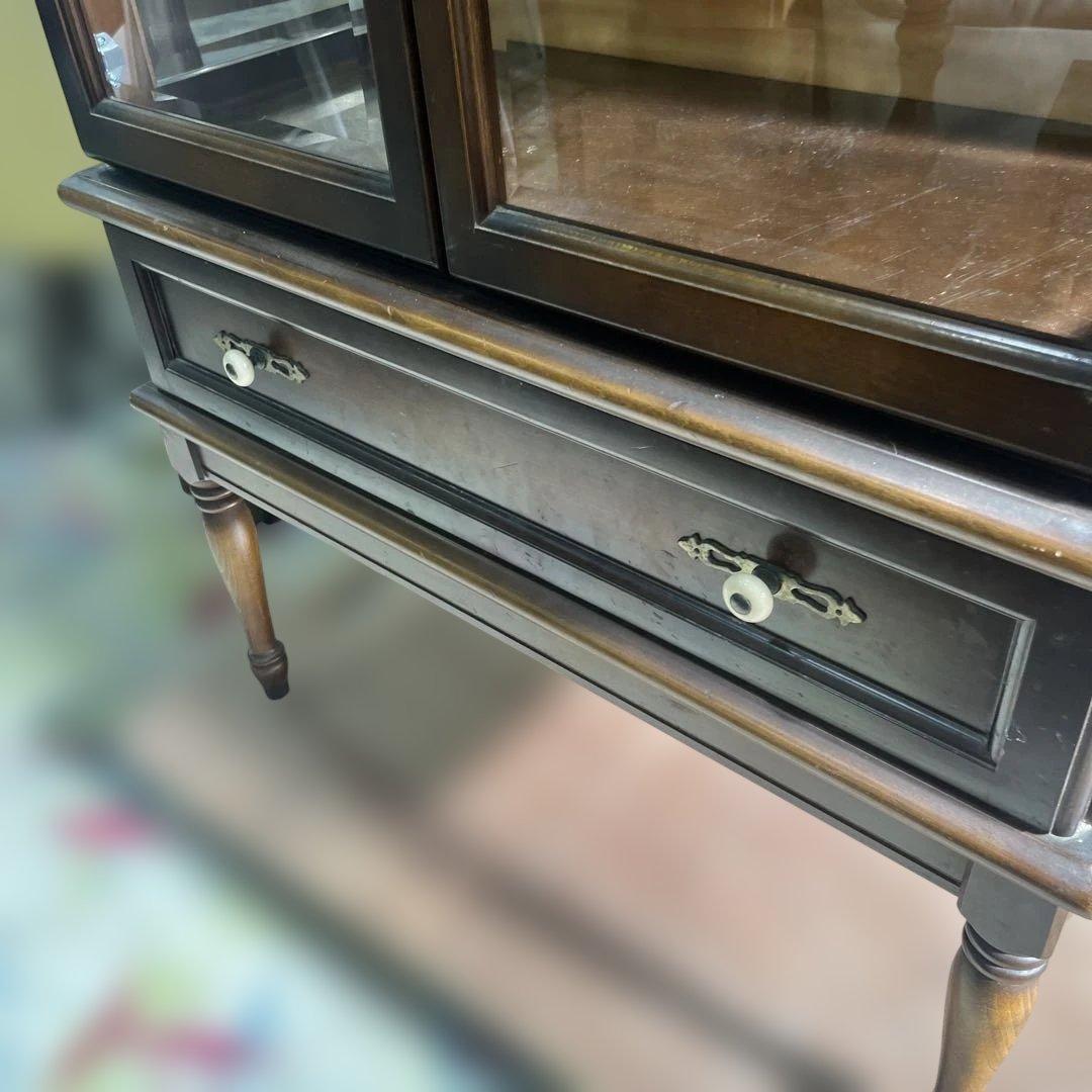 【飛騨産業】キュリオケース◆照明付◇ちょい訳有◆廃盤品◇キツツキ