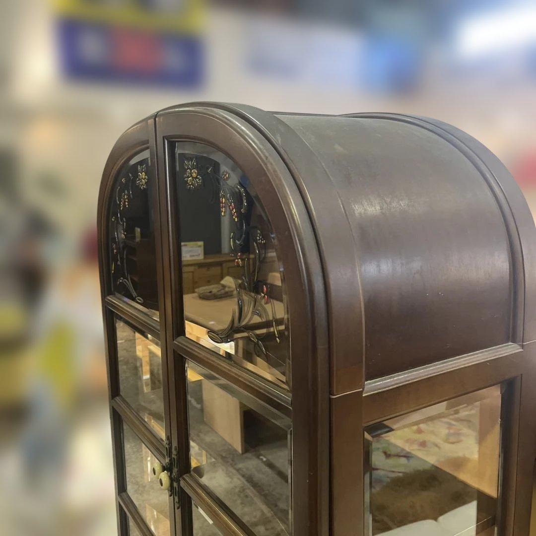 【飛騨産業】キュリオケース◆照明付◇ちょい訳有◆廃盤品◇キツツキ