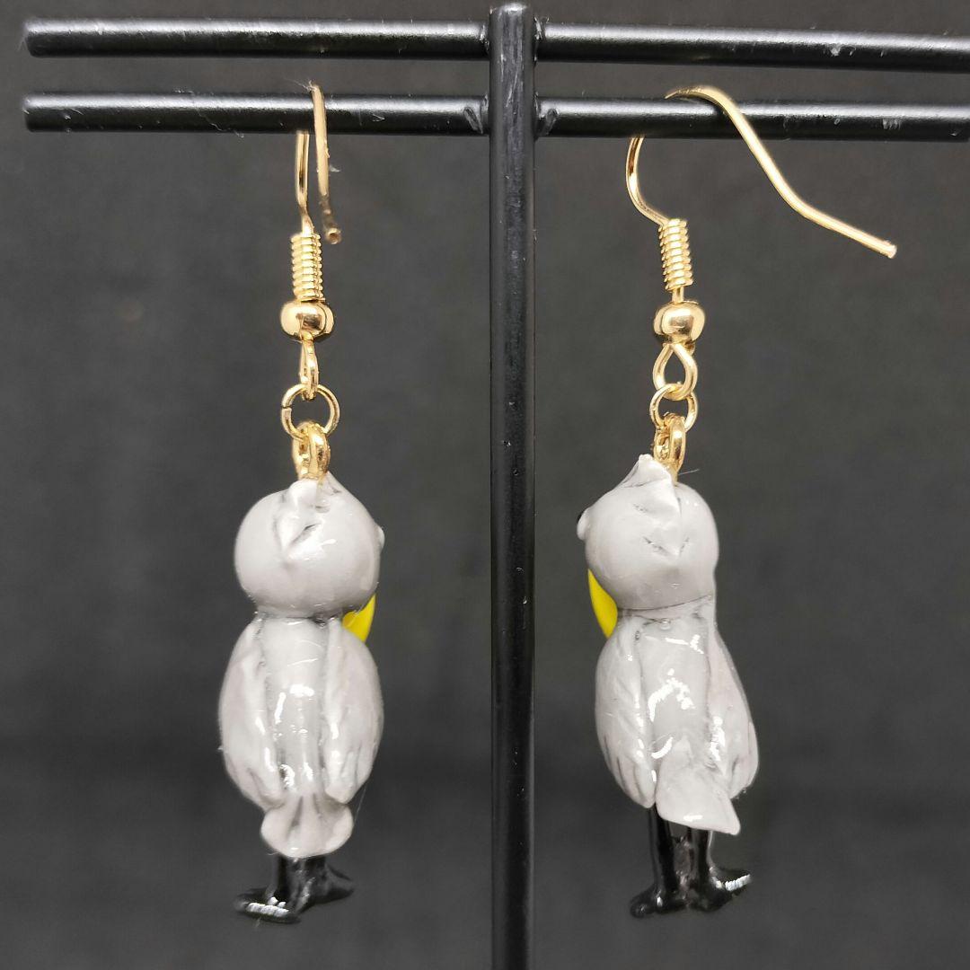 ハシビロコウピアス（グレー）