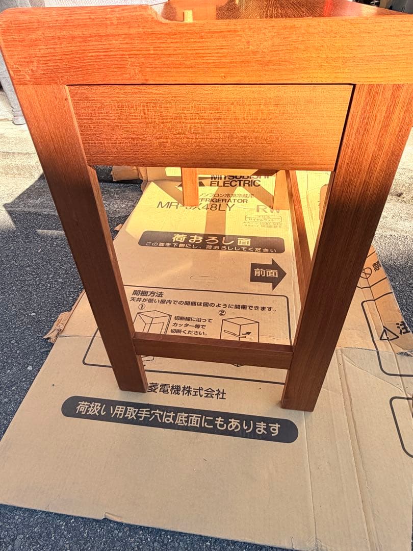 70年代ビンテージ　天然木チーク材 ライティングビューロー勉強机デスク