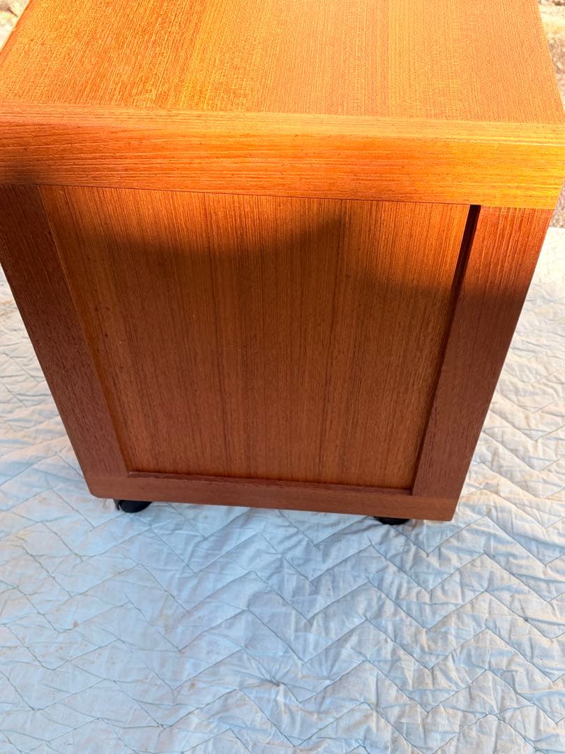 70年代ビンテージ　天然木チーク材 ライティングビューロー勉強机デスク