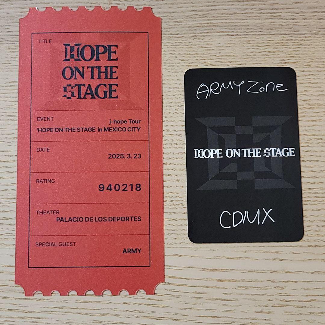 J-HOPE HOPE ON THE STAGE メキシコ FC限定 トレカ