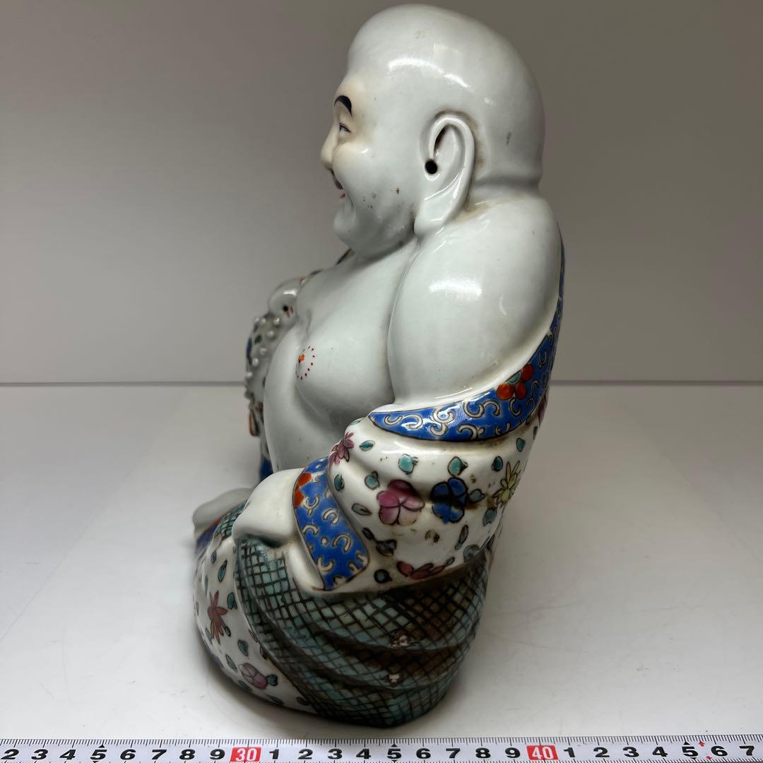 中国清時代 粉彩布袋 西江印 高さ約26㎝ 東Y7-1224