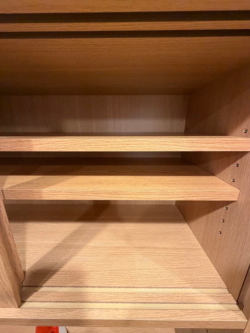 無印　木製カップボード・オーク材 奥行44x高さ175.5cm 幅8 8x