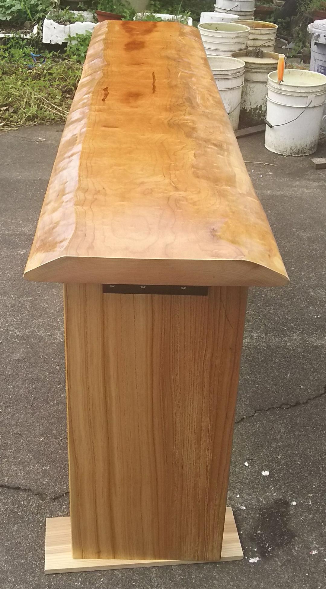 カウンターテーブル テーブル 一枚板 タブ 栴檀