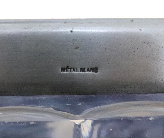 オールド・バカラ 超特大サイズ 7.6kg 41cmバンブー 銀 特大 ガラス鉢