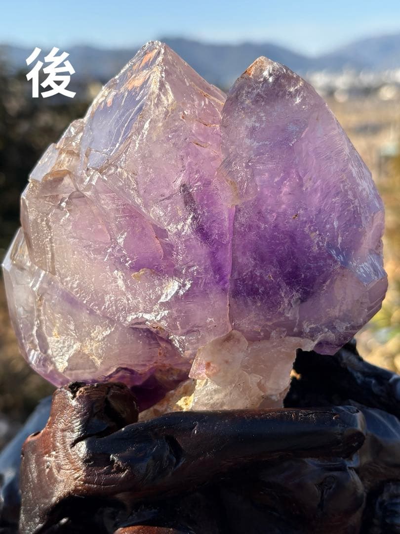 ❤️厳選　希少　約1.4kg 逸品　城　紫鰐水晶　骸骨水晶 エレスチャルクォーツ