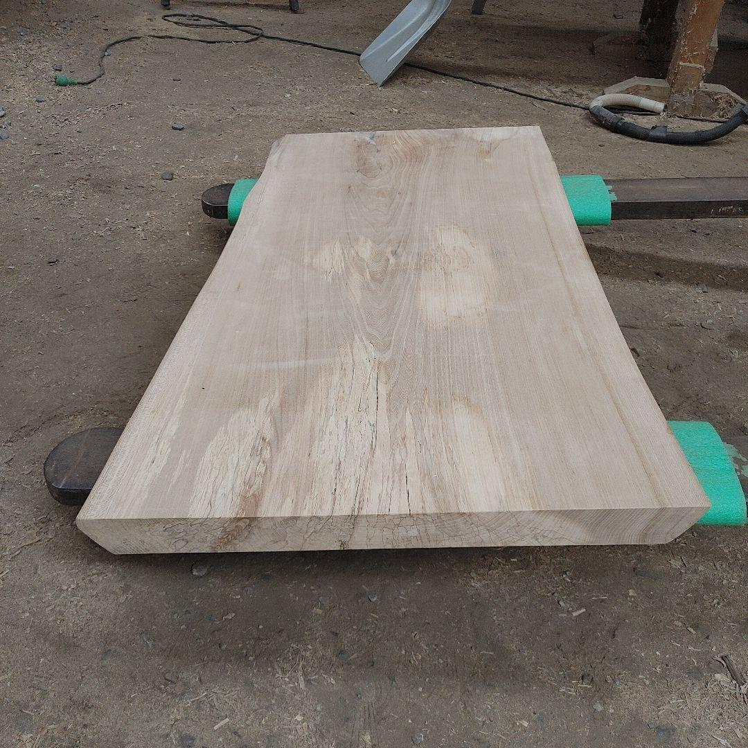 送料込み　栓　セン　一枚板　無垢材　天板　テーブル　カウンター DIY番号76