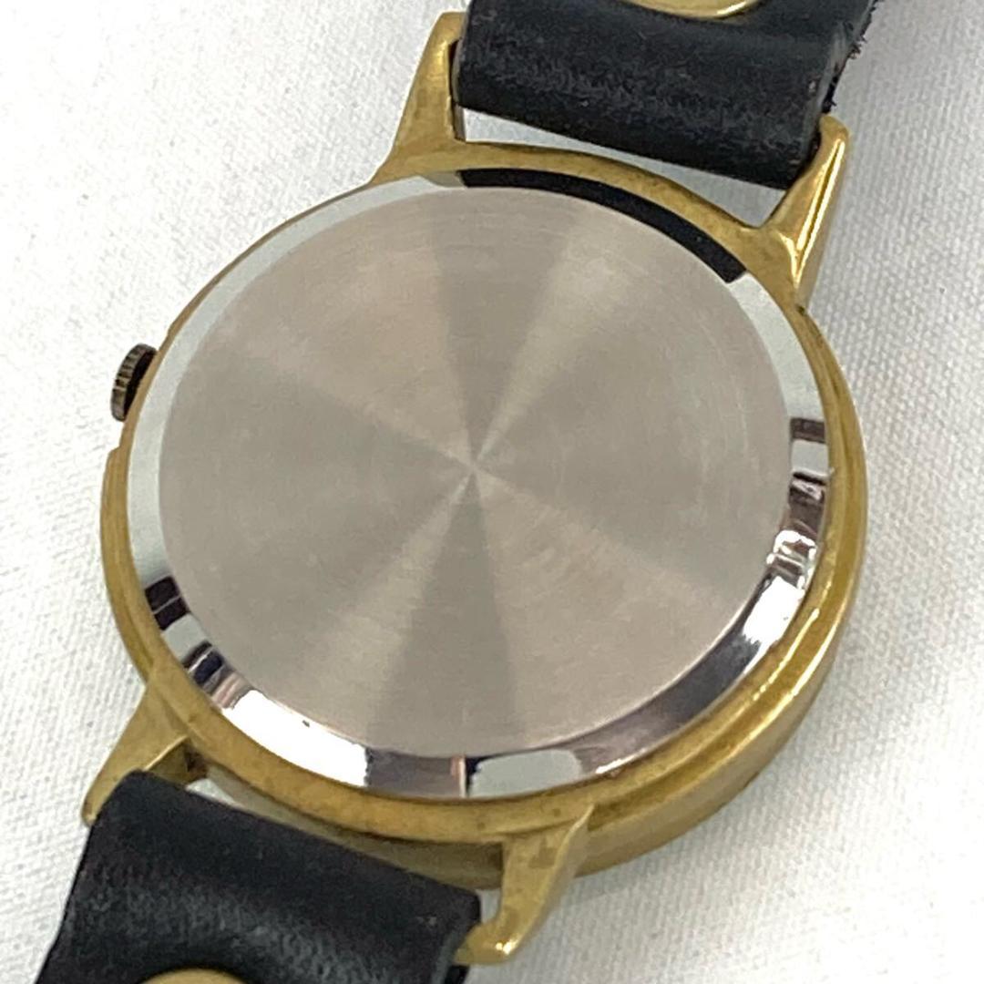 ハンドメイド アンティーク調 クオーツウォッチ スモールセコンド 腕時計