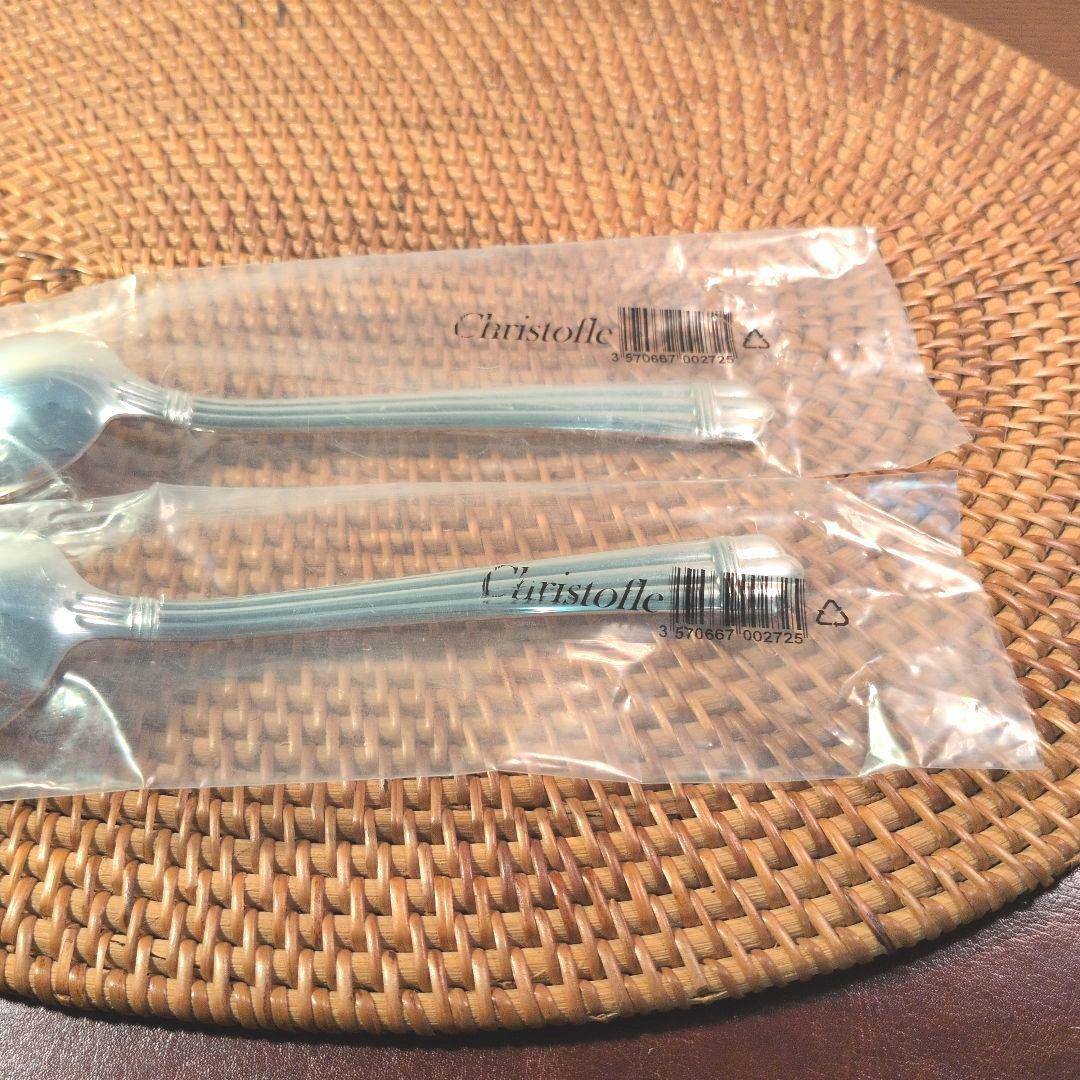 未使用　クリストフル　christofle アリア テーブルスプーンペア