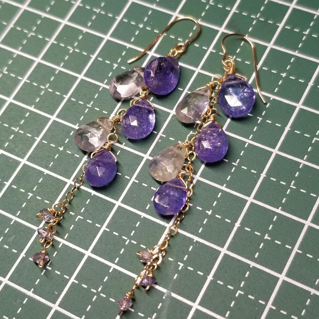 14kgfタンザナイト&バイカラータンザナイト