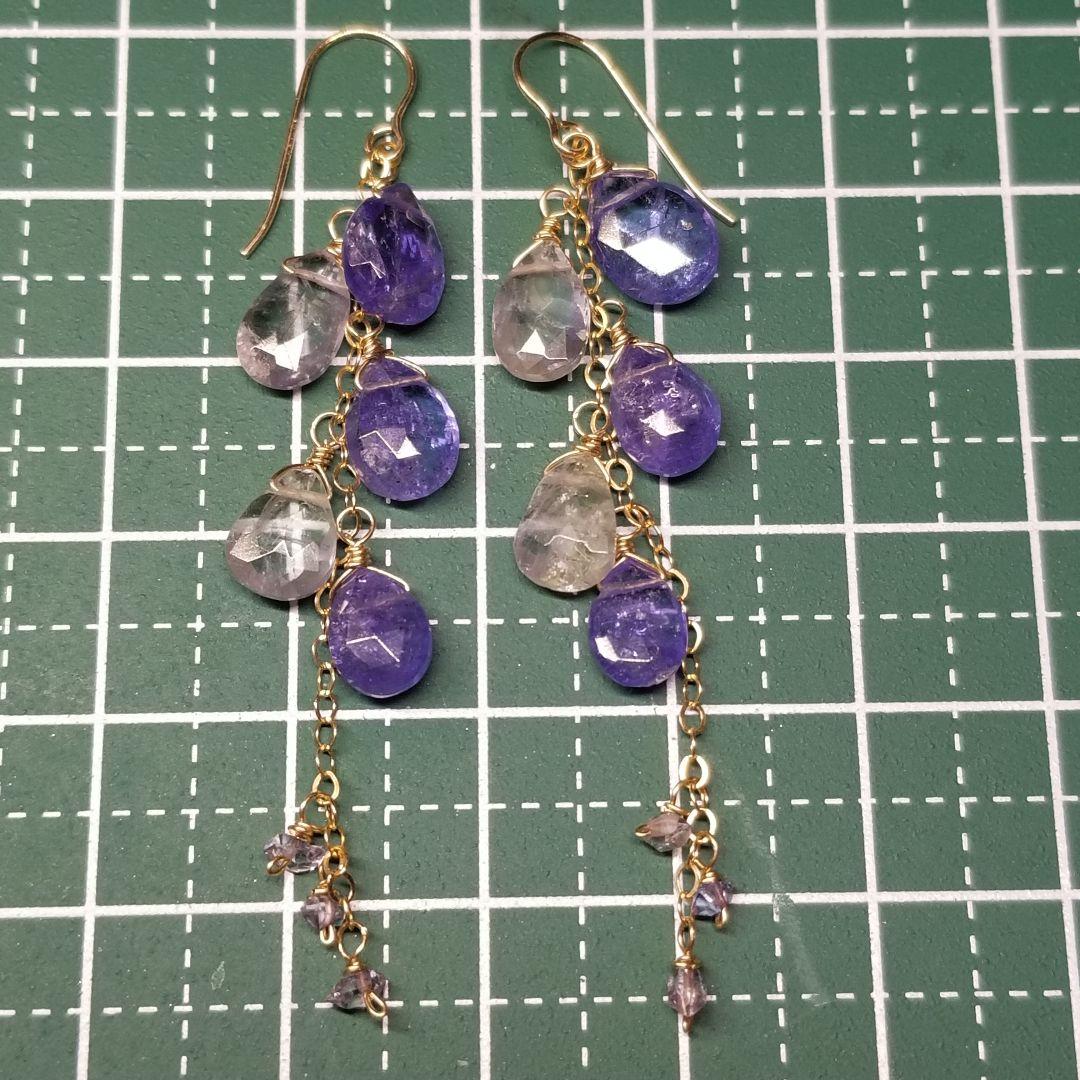 14kgfタンザナイト&バイカラータンザナイト