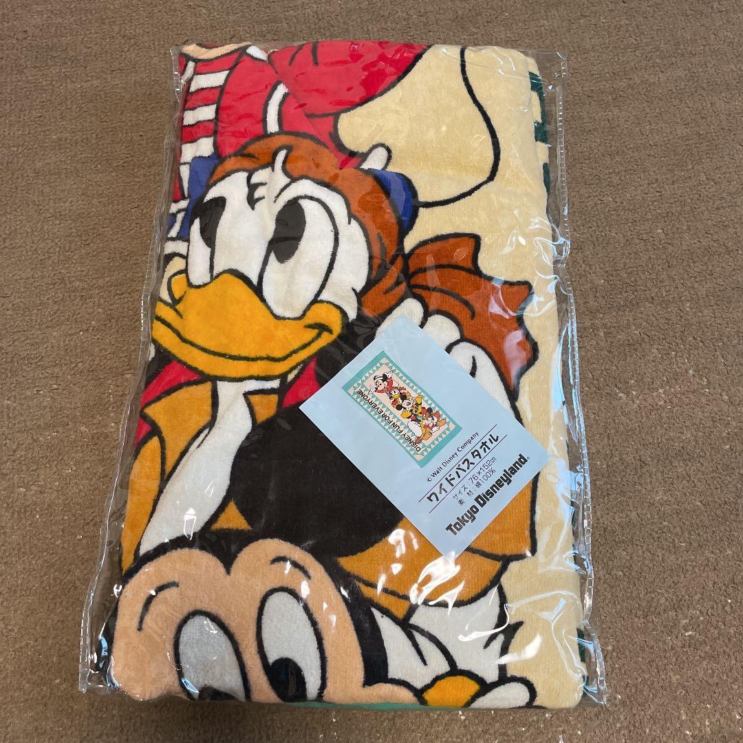 新品・未使用】東京ディズニーランド ワイドバスタオル レトロ - メルカリ