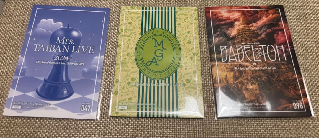 MGA TAIBAN LIVE 2024 大森元貴 サイン入りフォトカード Mrs.GREEN