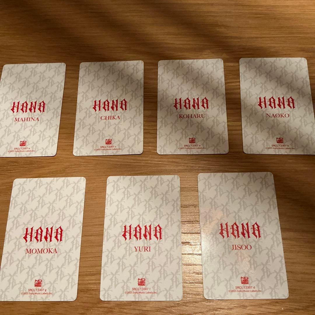 HANA CD ROSE 通常盤 トレカ 7枚セット - メルカリ