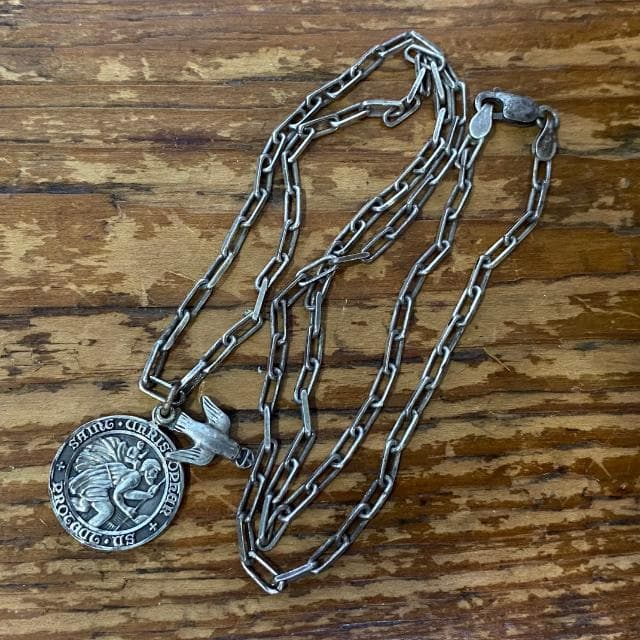 50s ヴィンテージ CREED社 セントクリストファー シルバー製