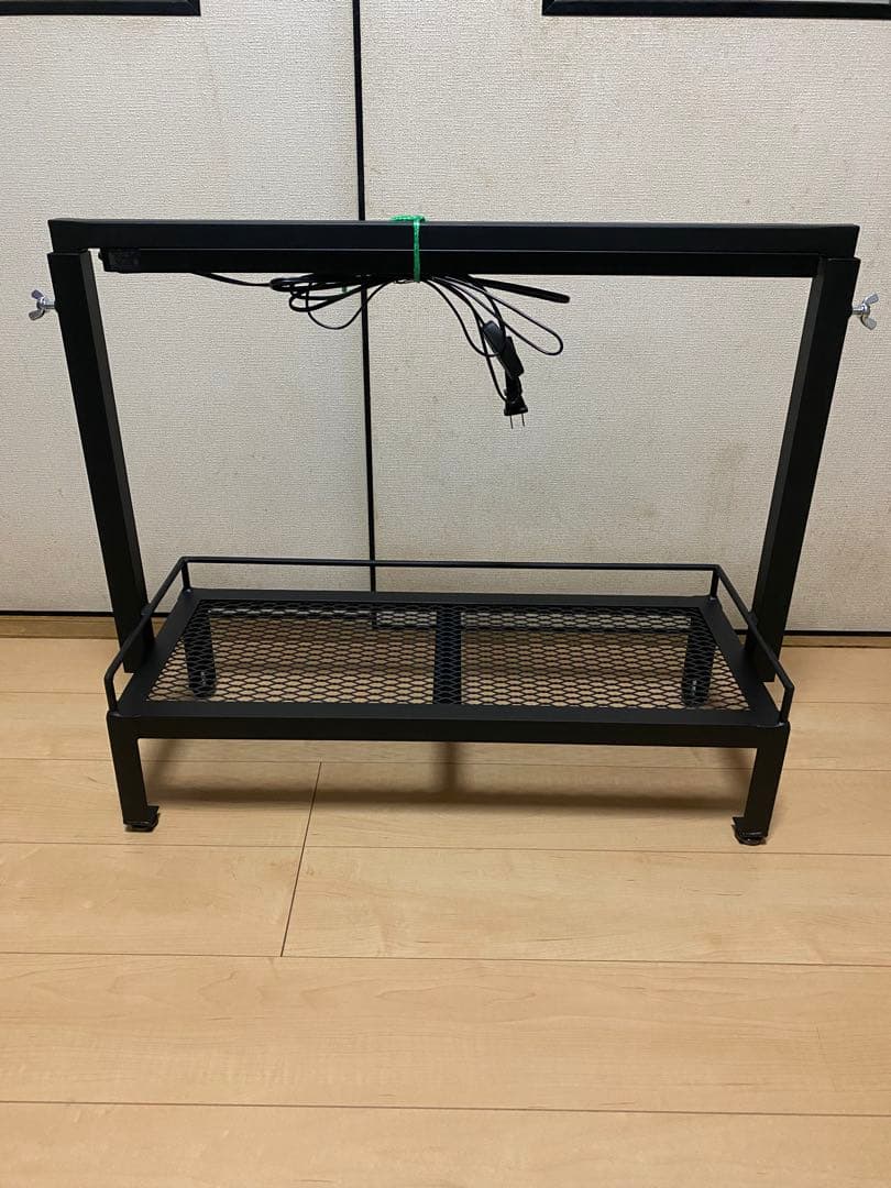 アイアンシェルフ　アイアンラック　多肉植物　アガベ　ライトレールバー　植物棚