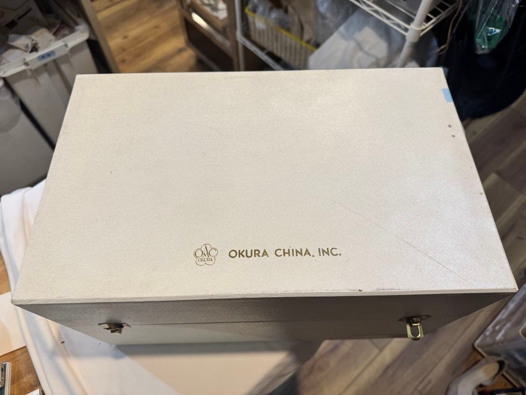 590＊大倉陶園　ブルーローズ　大花瓶　35.5cm　フラワーベース　陶磁器