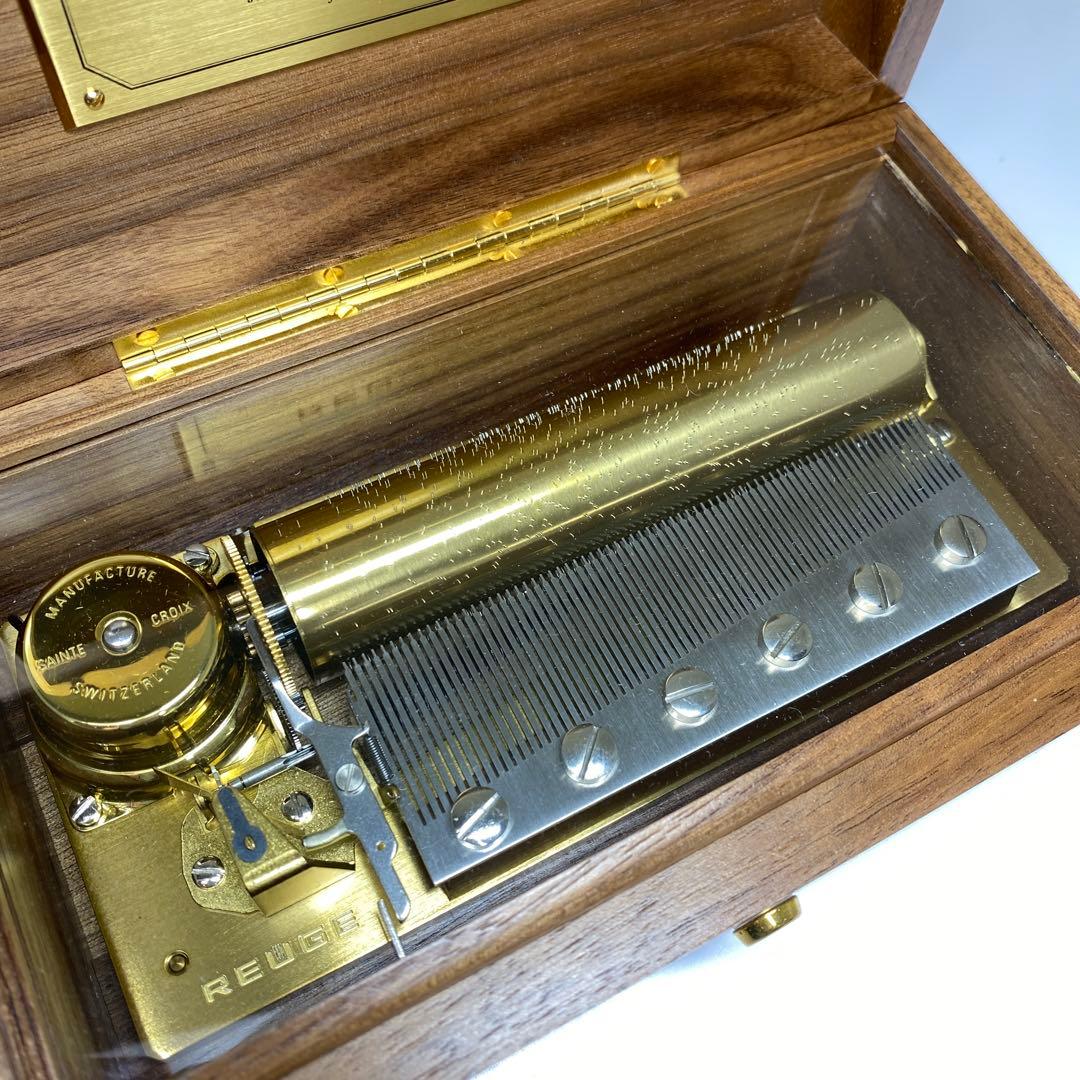 リュージュ　シリンダー式　メカニカルオルゴール　72弁3曲　共箱　トサカ