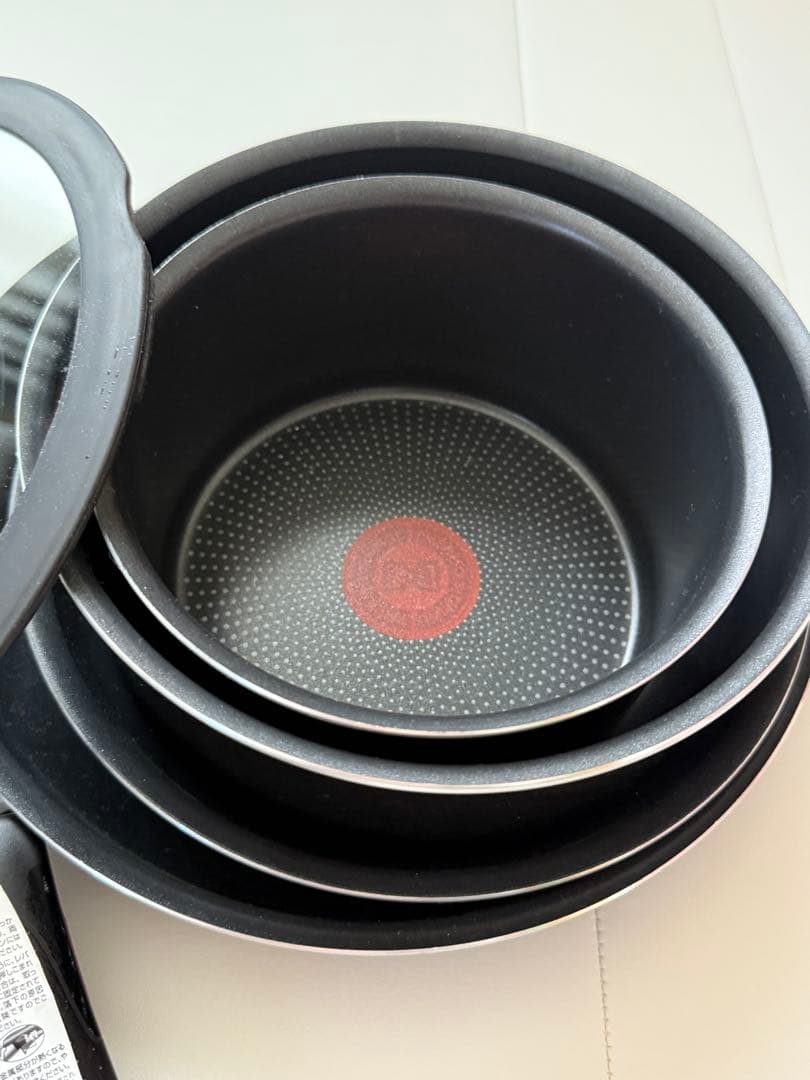 新品未使用 ティファール 鍋 フライパンセット 9点セット ガス火専用 ブラウン