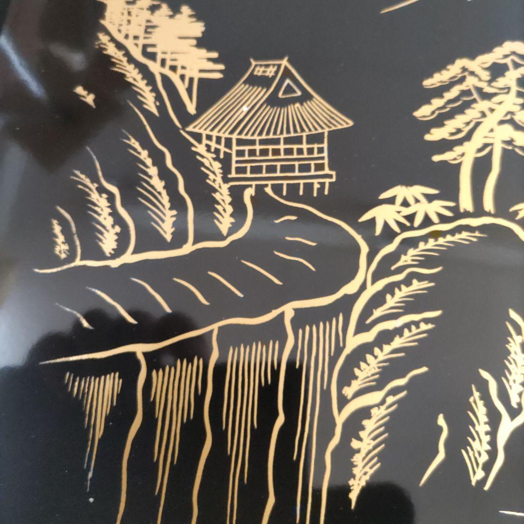 新品未使用 輪島塗 御会席御膳 漆器 10枚セット 富士山デザイン 盆