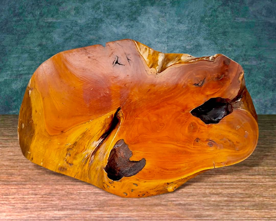 交渉可【 天然木の飾り台 】ケヤキ 一枚板