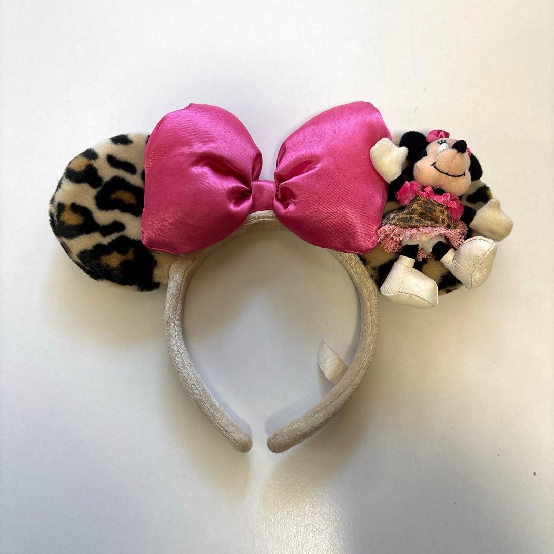 ミニーちゃん カチューシャ ヒョウ柄 ディズニー - メルカリ