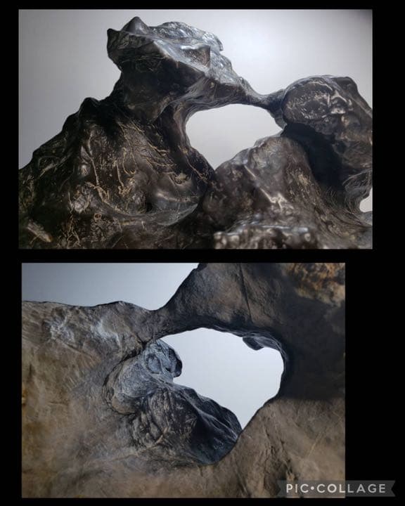 6308 霊璧石 桐箱付 『瑞雲』 横30(cm) 8.48kg太湖石