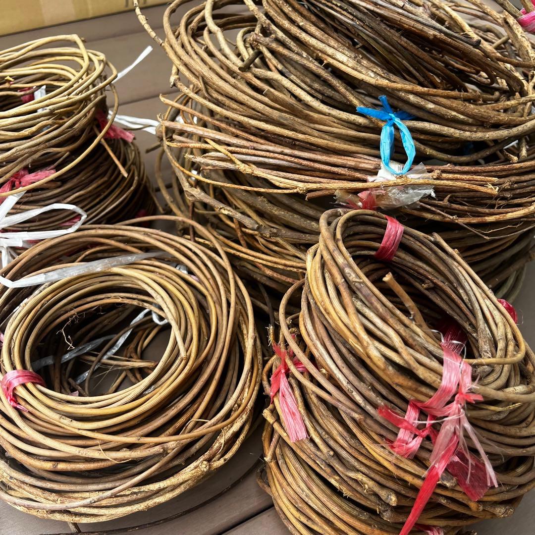 バゴバゴ 西洋あけび 素材 ツル 蔓 ハンドメイド 天然素材　カゴバッグ リース