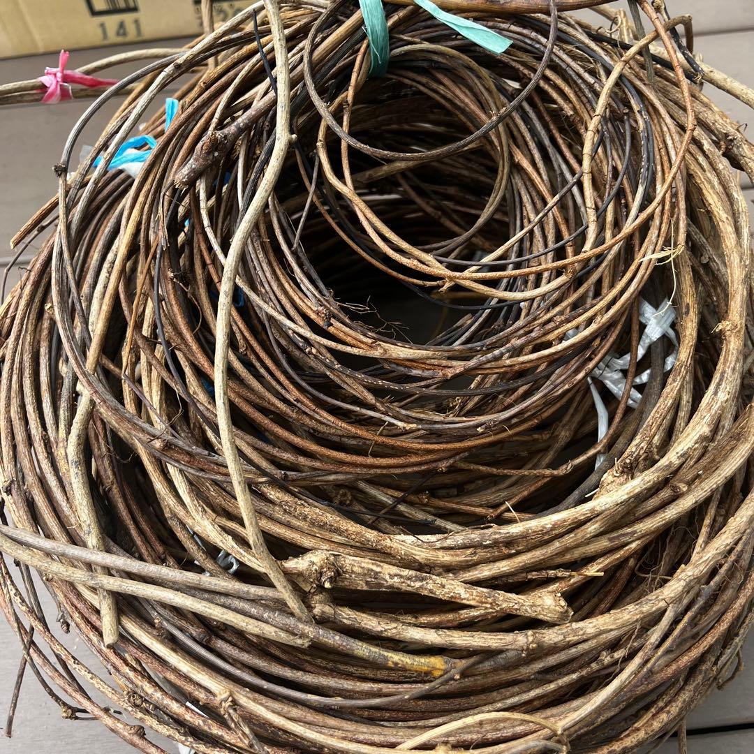 バゴバゴ 西洋あけび 素材 ツル 蔓 ハンドメイド 天然素材　カゴバッグ リース