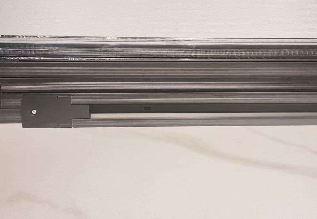 直結式 配線ダクトレール ダクトレール ライティングバー (黒, 1m)