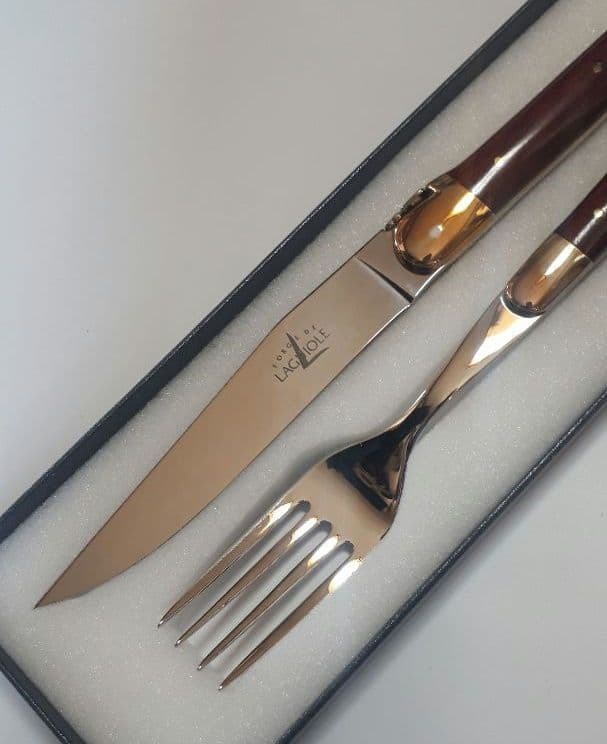 LAGUIOLE （ラギオール）ナイフ&フォーク ウッド Michel Bras