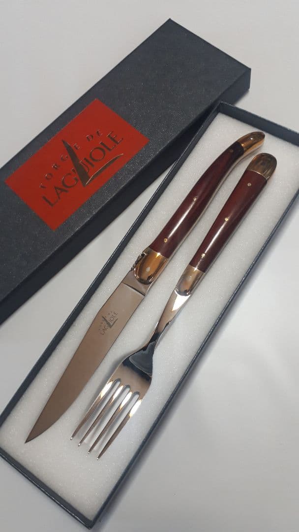 LAGUIOLE （ラギオール）ナイフ&フォーク ウッド Michel Bras