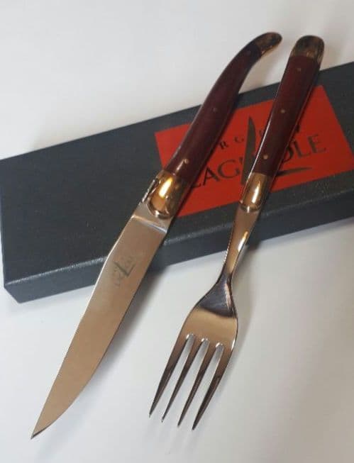 LAGUIOLE （ラギオール）ナイフ&フォーク ウッド Michel Bras