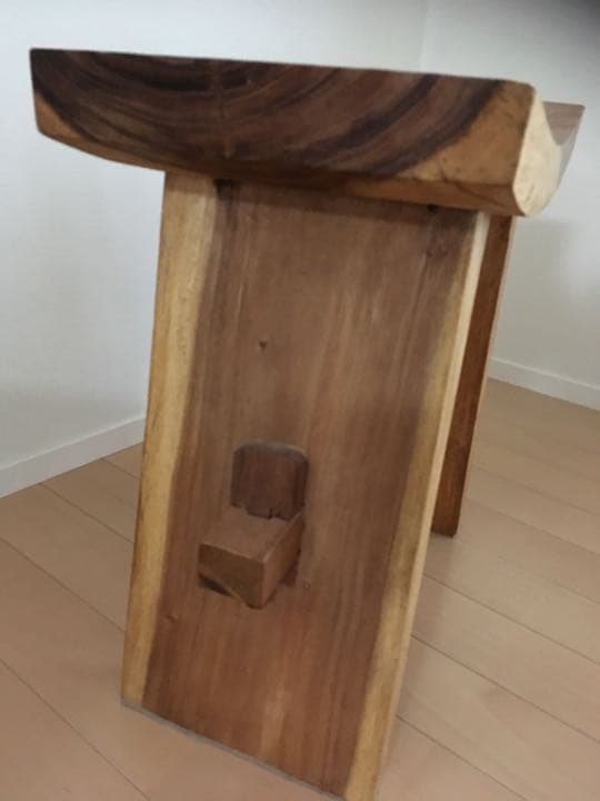 美品　無垢チーク　椅子　ディスプレイ台