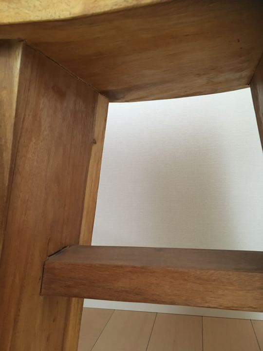 美品　無垢チーク　椅子　ディスプレイ台