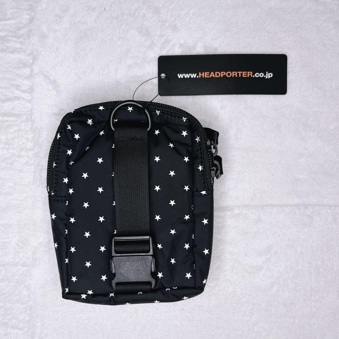 (極美品) HEAD PORTER スター柄　ショルダーバッグ　カメラ収納