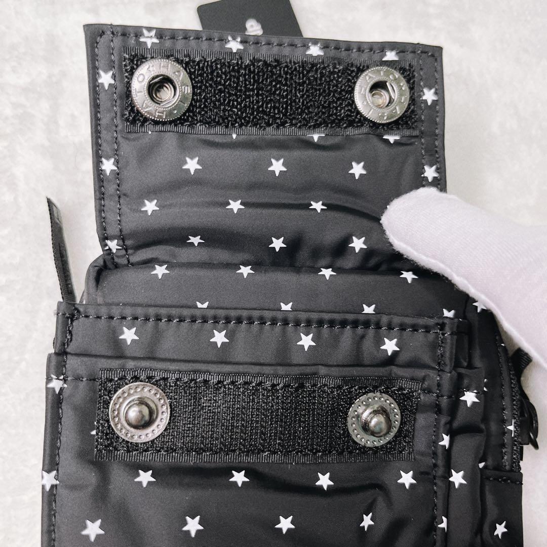 (極美品) HEAD PORTER スター柄　ショルダーバッグ　カメラ収納