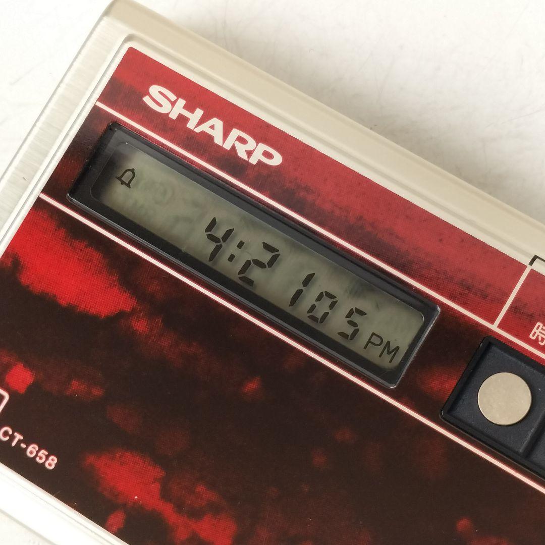 SHARP 音声時計 CT-658 エルシークオーツ稼働品 - メルカリ