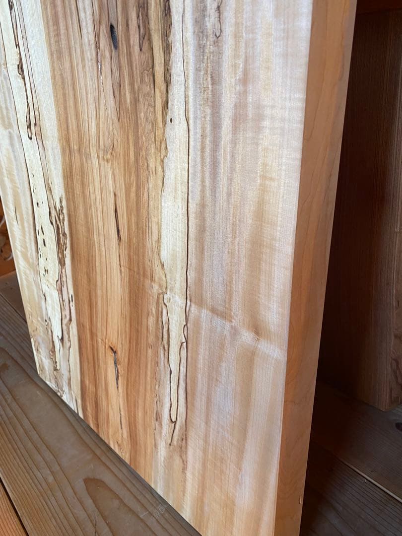 栃一枚板　スポルテッド杢　天板