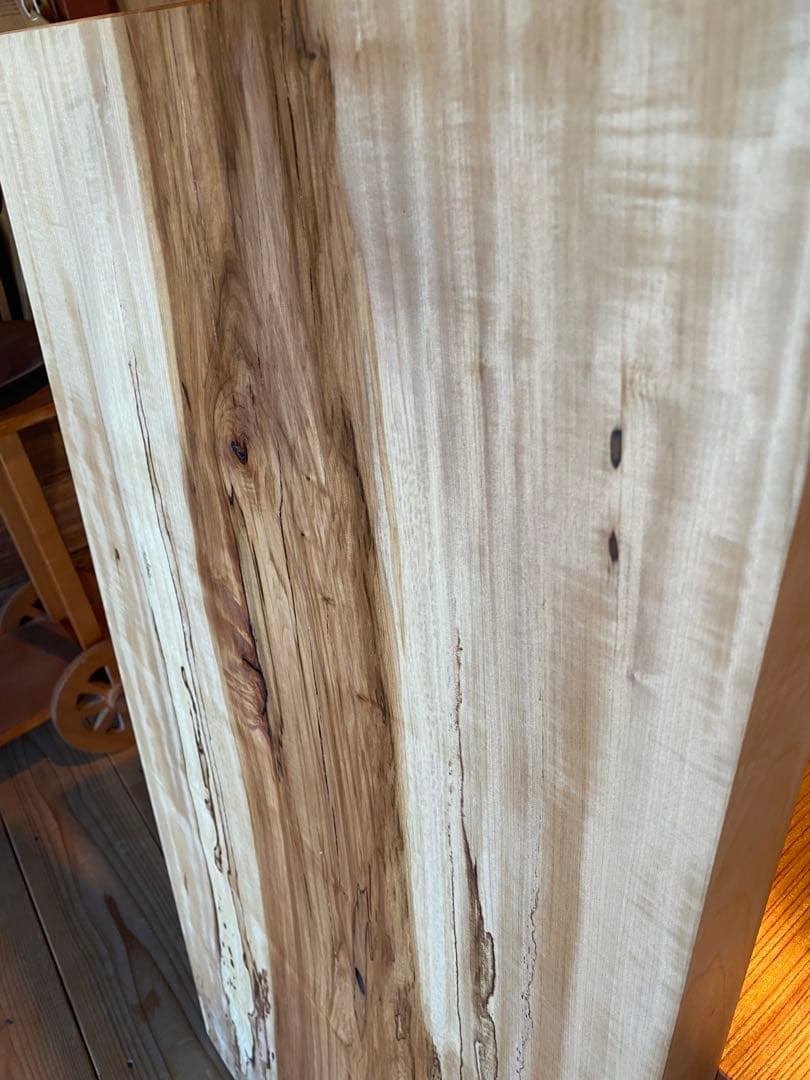 栃一枚板　スポルテッド杢　天板