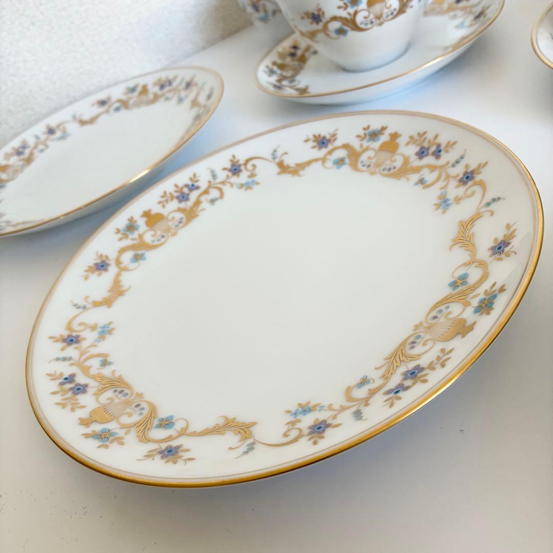 極美品】大倉陶園 OKURA 小花 金彩 ティー・コーヒーセット 豪華計21点