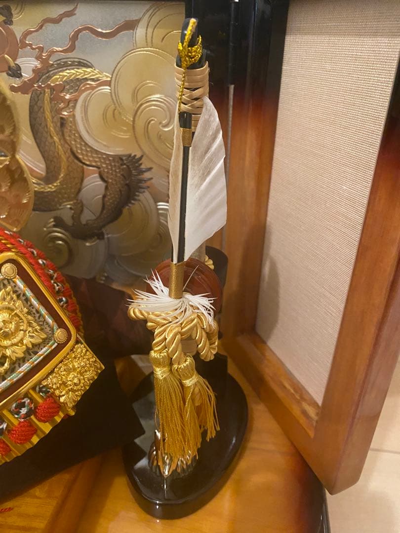 兜　五月人形　こどもの日　オルゴール付き　コンパクト収納　初節句